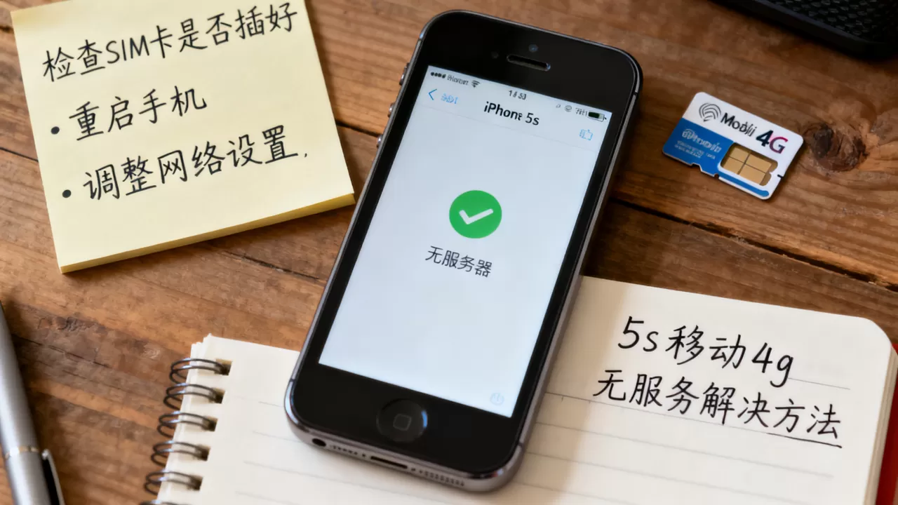 为什么5s用移动4g卡经常显示无服务器?,怎么解决 为什么5s用移动4g卡经常显示无服务器?,怎么解决