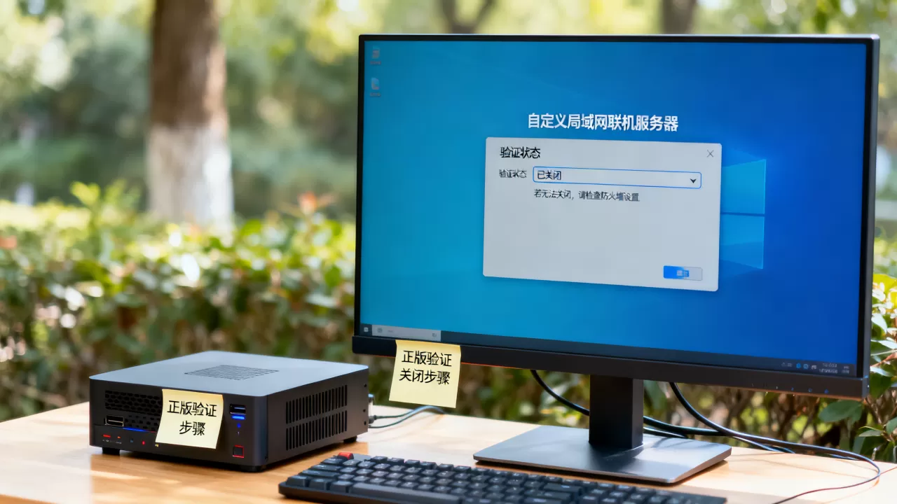 自定义局域网联机服务器正版验证怎么关，关不掉怎么办？