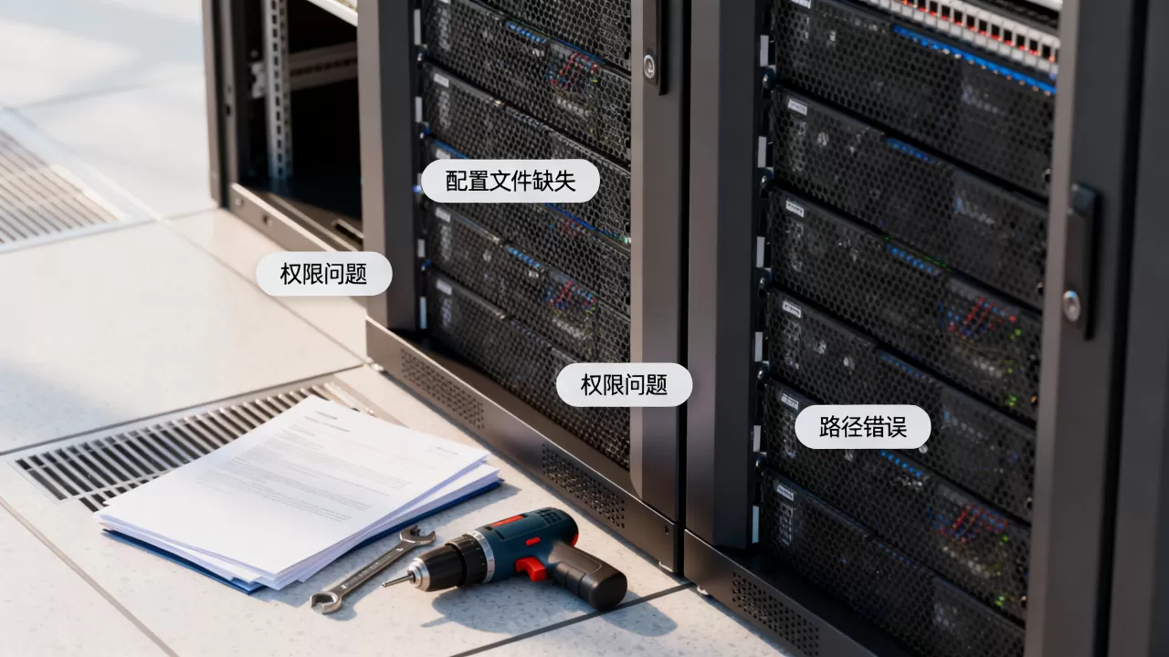 服务器未配置文件如何解决，常见原因有哪些？