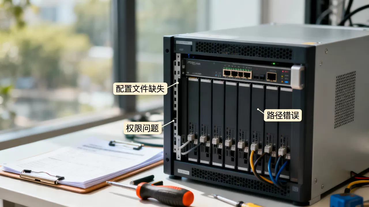 服务器未配置文件如何解决，常见原因有哪些？
