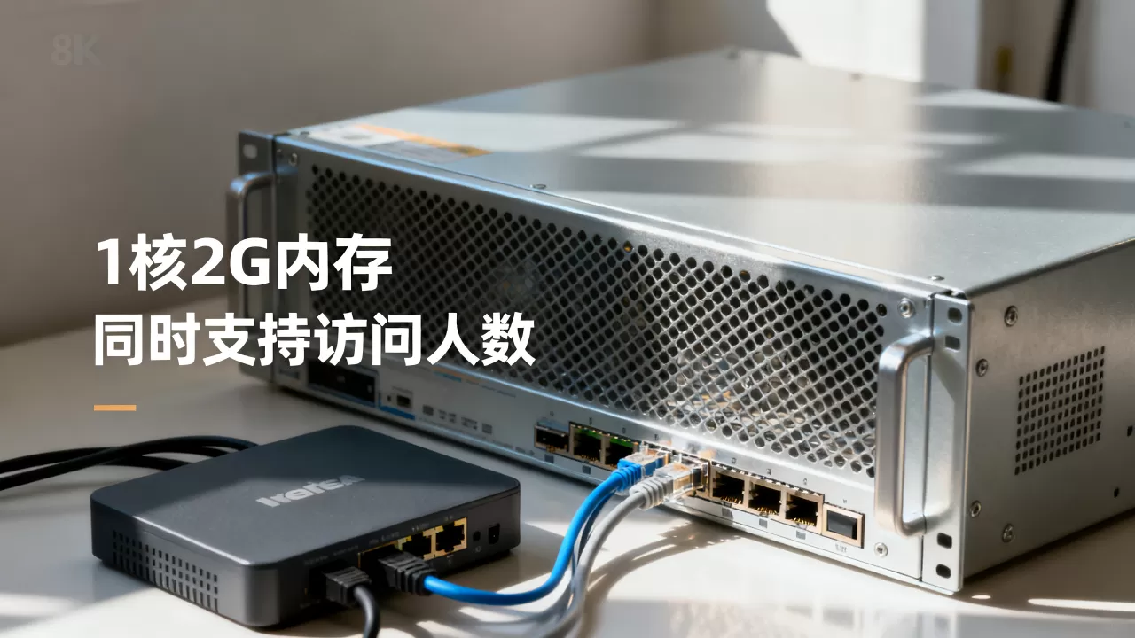 1核2G内存服务器能同时支持多少人访问，够用吗？