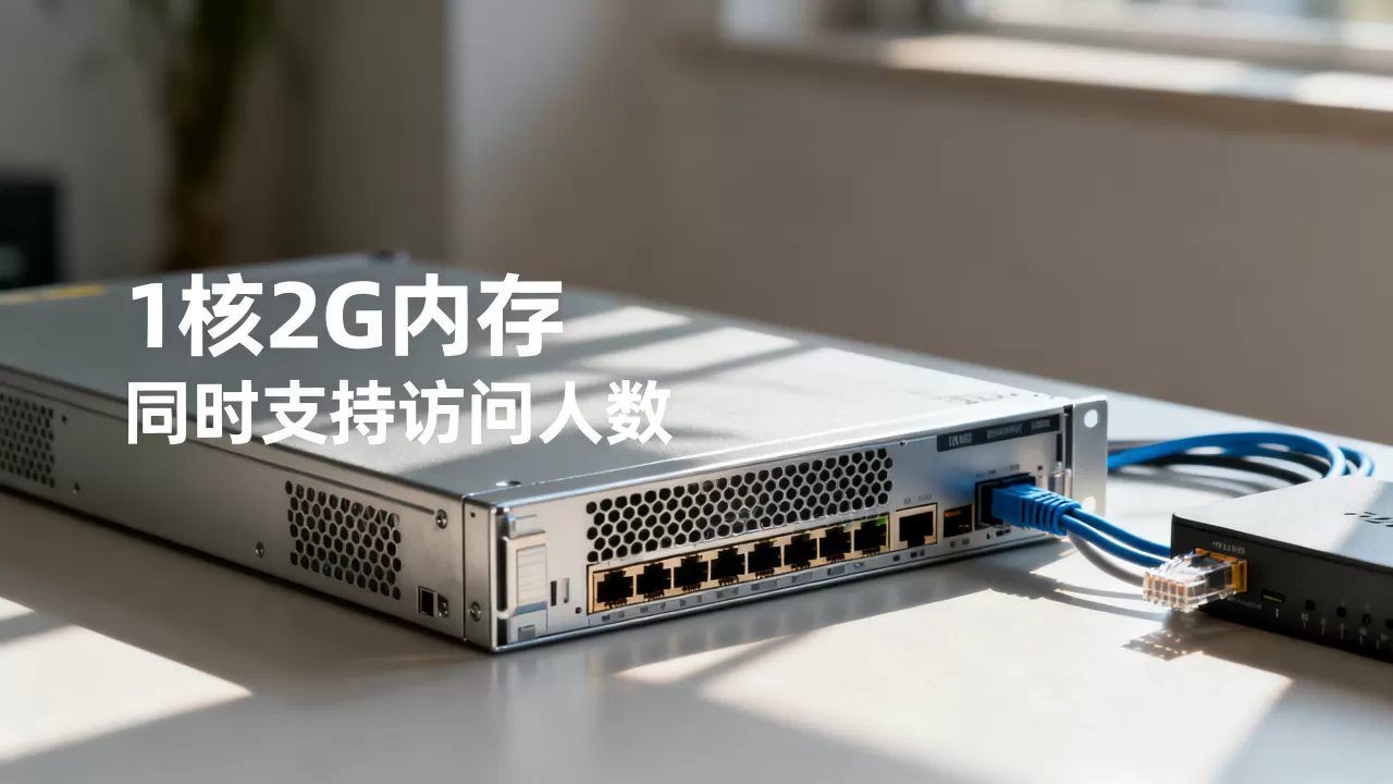 1核2G内存服务器能同时支持多少人访问，够用吗？