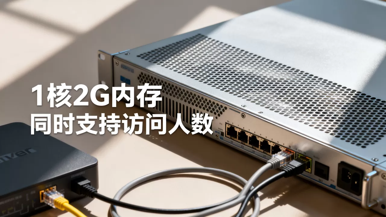 1核2G内存服务器能同时支持多少人访问，够用吗？