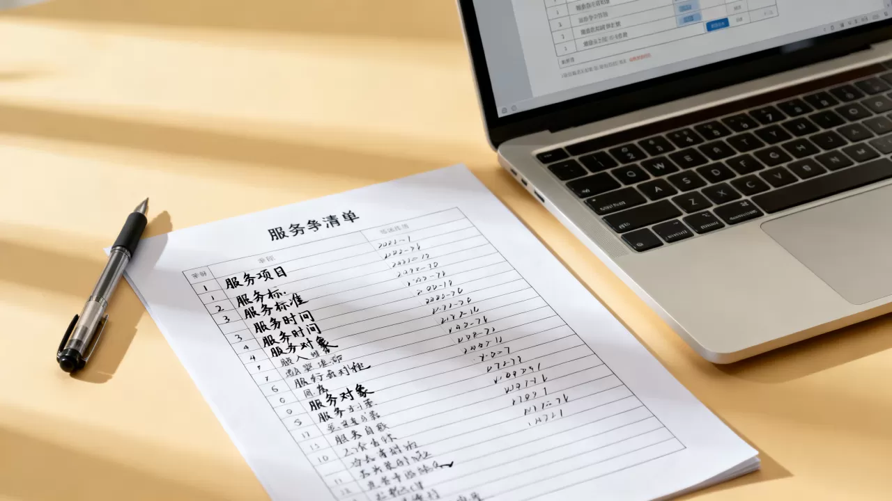 服务清单到底是什么东西？，如何制作一份服务清单？