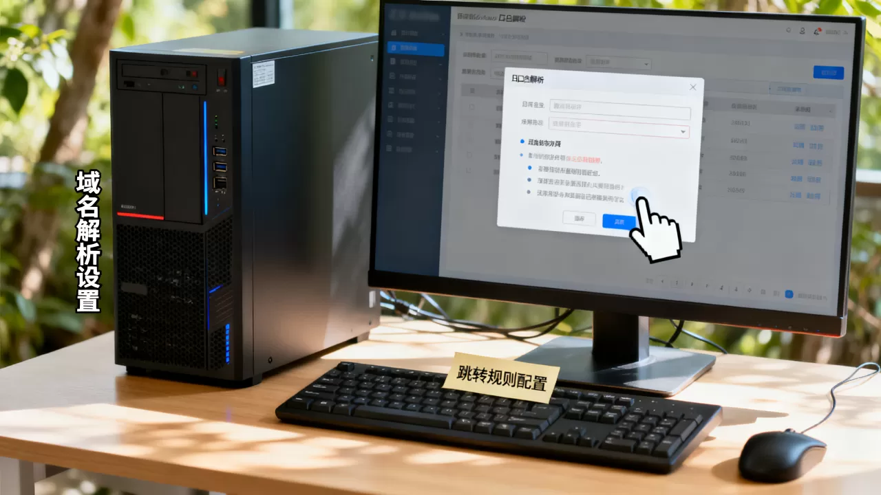 服务器配置域名跳转怎么操作？, 怎么设置？