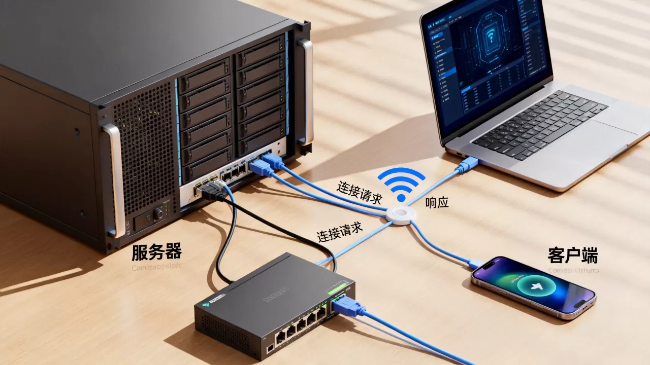 服务器和客户端到底是谁连接谁呢，怎么连接