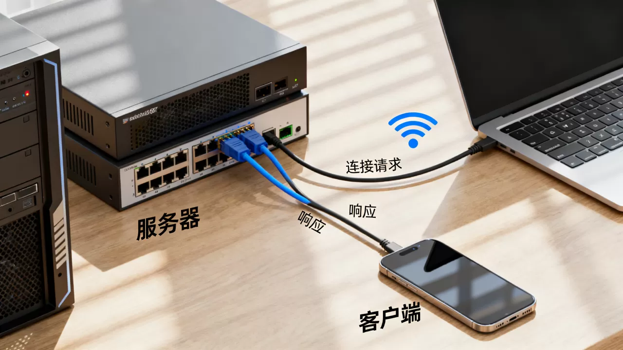 服务器和客户端到底是谁连接谁呢，怎么连接