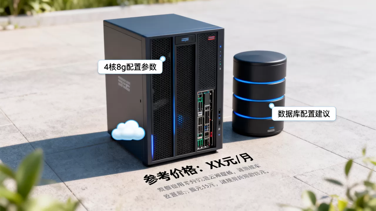 云服务器4核8g和数据库怎么配置，多少钱？