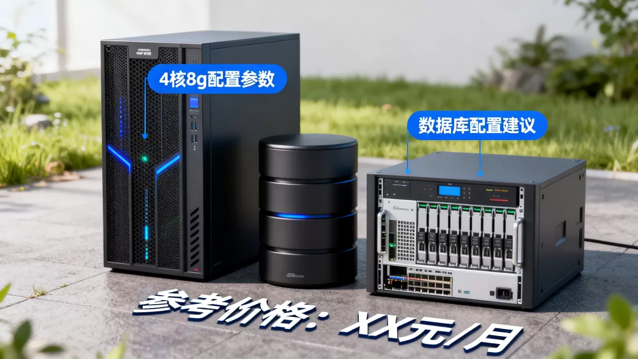 云服务器4核8g和数据库怎么配置，多少钱？