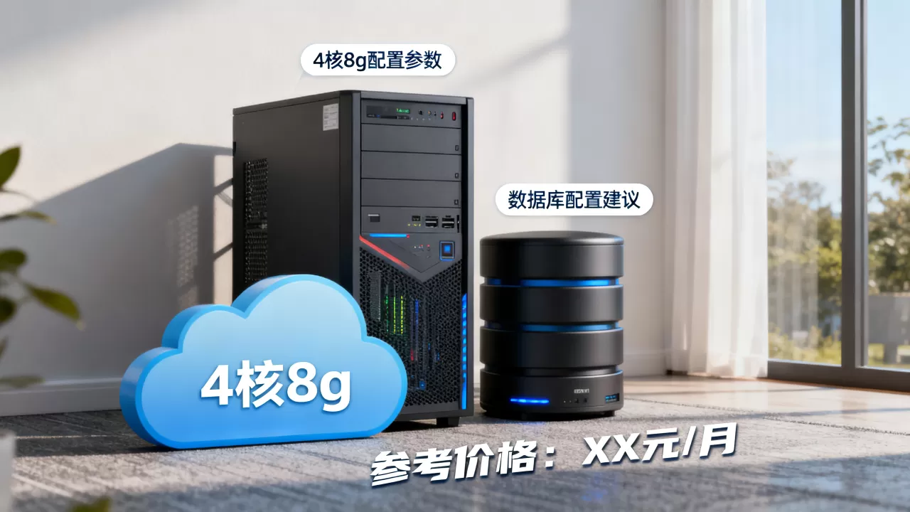 云服务器4核8g和数据库怎么配置，多少钱？