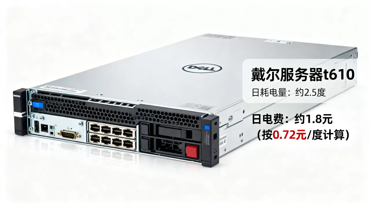 戴尔服务器t610一天耗电多少度,电费多少钱 戴尔服务器t610一天耗电多少度,电费多少钱