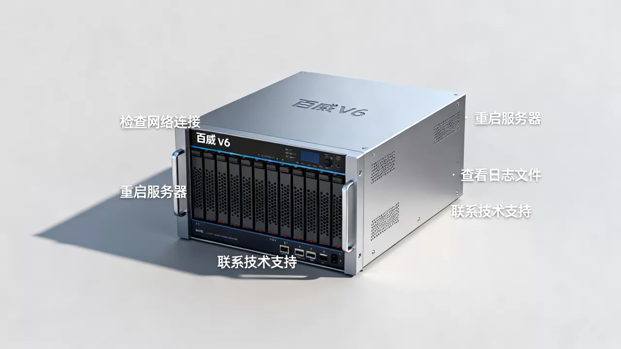 百威v6数据服务器打不开怎么办，原因是什么？
