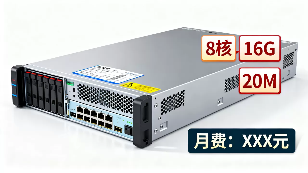 8核16g 20m服务器多少钱一个月？, 哪个配置性价比高？