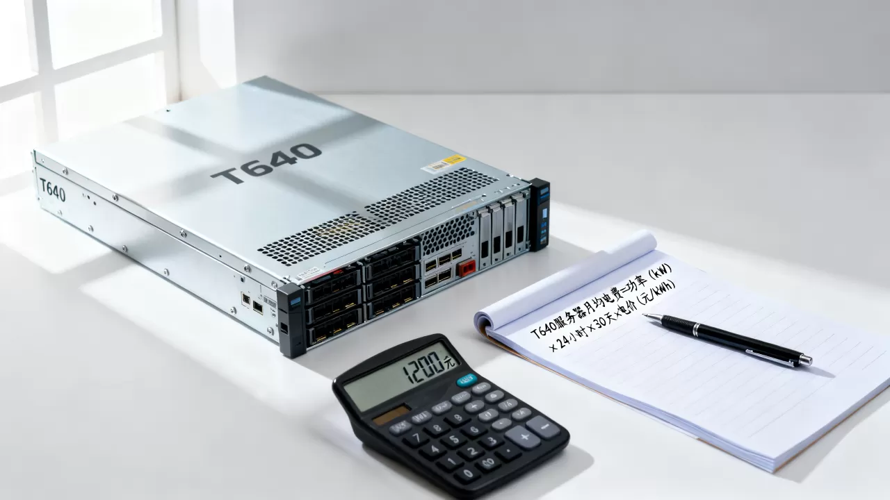 T640服务器一个月电费到底多少，服务器电费怎么计算