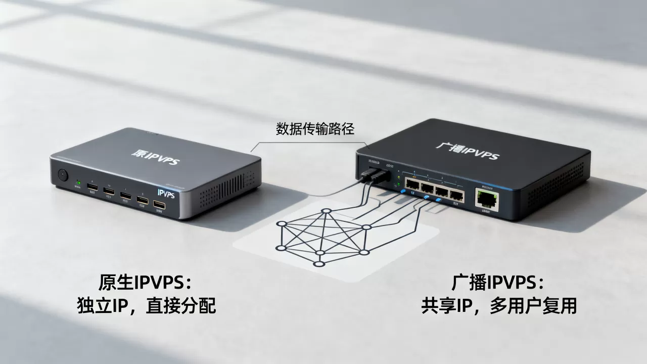 原生IPVPS和广播IPVPS有什么区别?怎么选 原生IPVPS和广播IPVPS有什么区别?怎么选