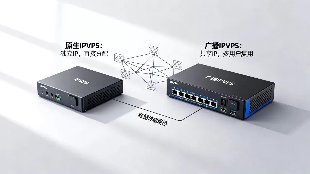 原生IPVPS和广播IPVPS有什么区别?怎么选 原生IPVPS和广播IPVPS有什么区别?怎么选