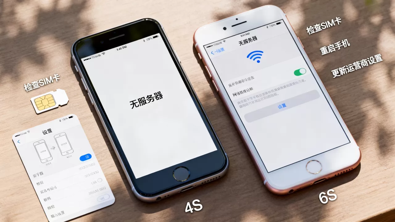 4s怎么设置成6s显示无服务器,显示无服务器怎么解决? 4s怎么设置成6s显示无服务器,显示无服务器怎么解决?