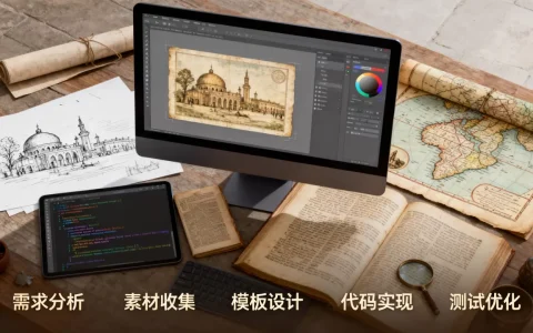 仿历史网站模板的完整制作流程是什么，有哪些技巧