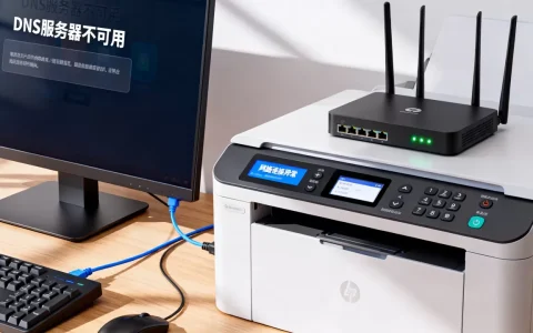 链接共享打印机时DNS服务器不可用怎么办，是什么原因？