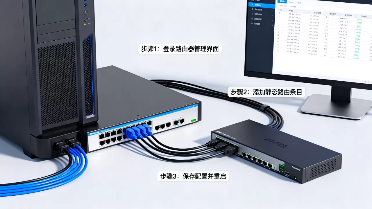 服务器路由表配置到底怎么做,具体步骤是什么? 服务器路由表配置到底怎么做,具体步骤是什么?