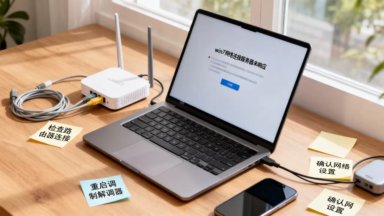 win7网络连接服务器未响应怎么解决，是什么原因？