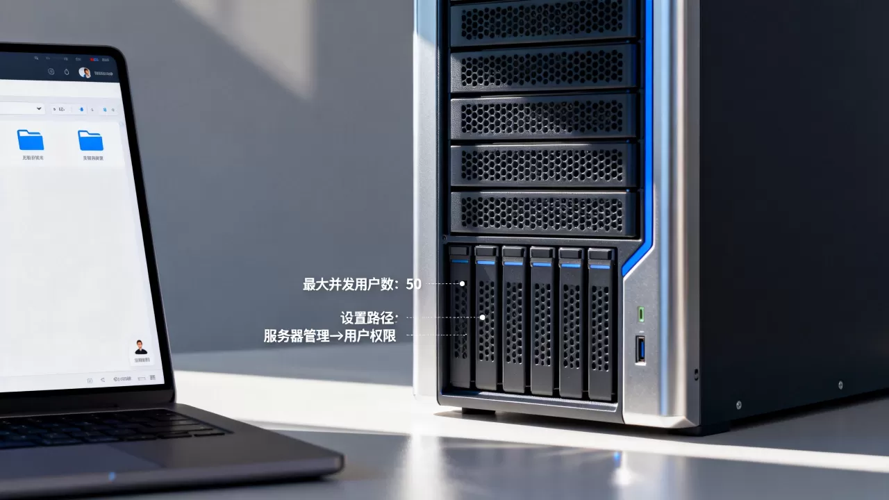 FTP服务器多少个用户同时操作文件夹？，如何设置？