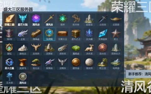盛大三区有哪些服务器，哪个服务器适合新手？