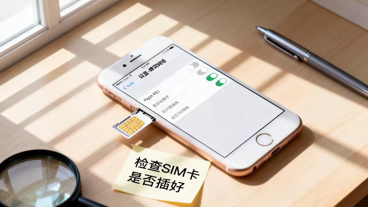 苹果6s为什么突然没4g网络连接服务器，怎么解决