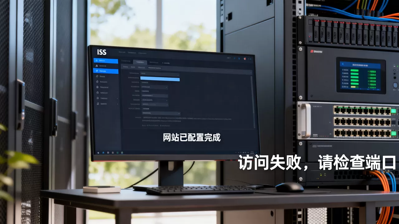 服务器IIS配置网站后怎么访问，访问不了怎么办