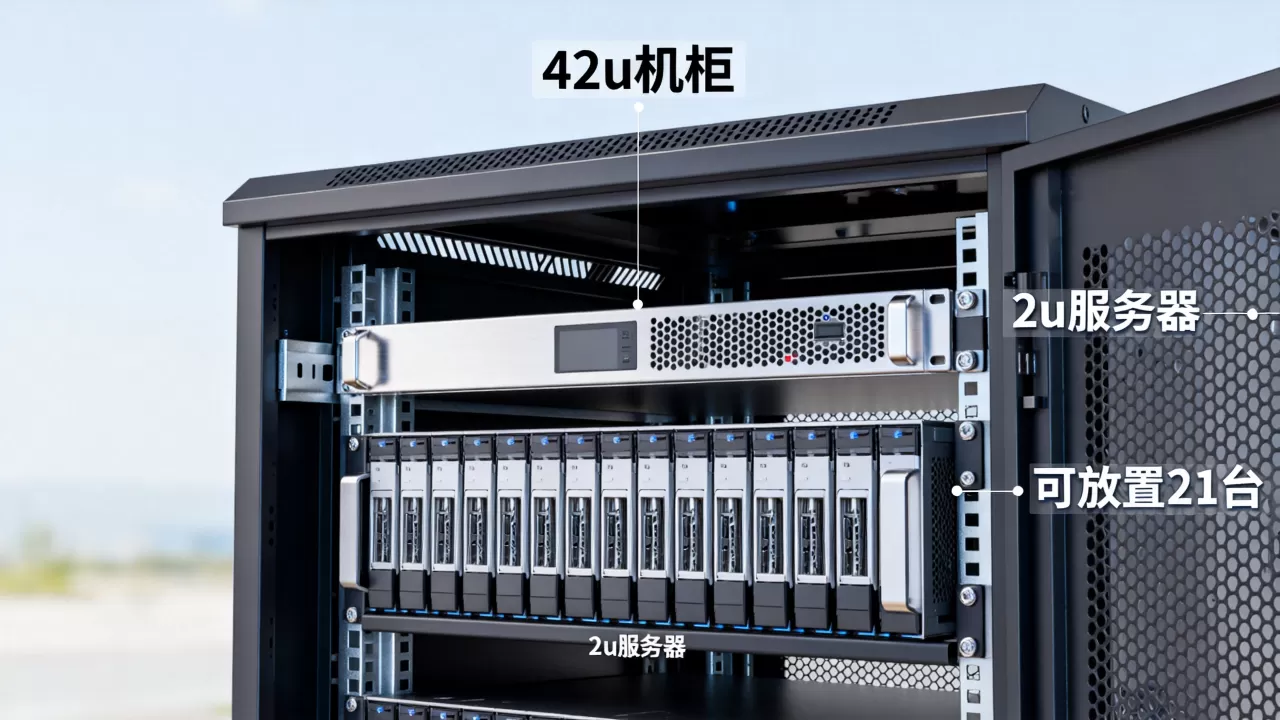 你知道42u机柜能放多少台2u服务器吗，怎么选