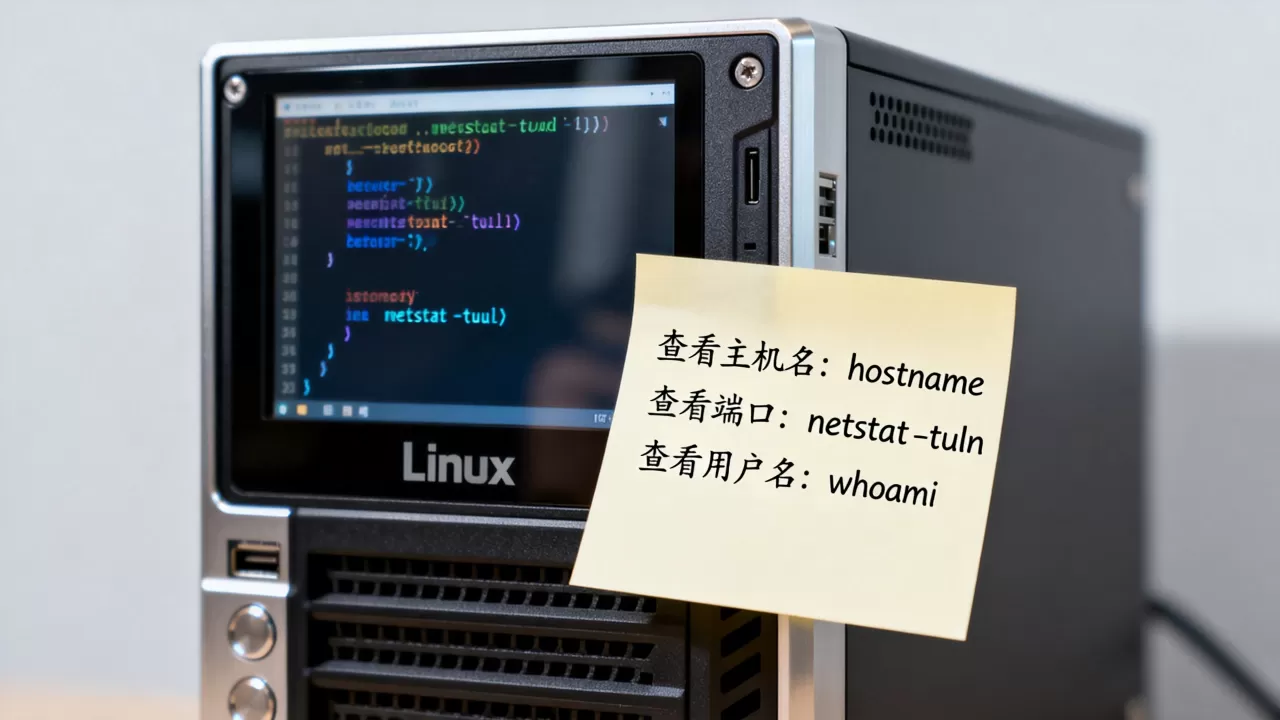 linux服务器的主机名端口用户名怎么看？，有哪些常用命令？
