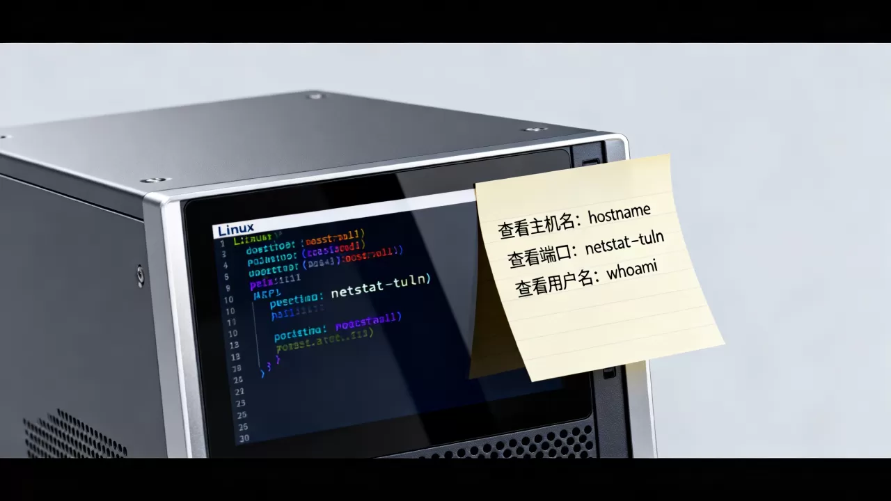 linux服务器的主机名端口用户名怎么看？，有哪些常用命令？