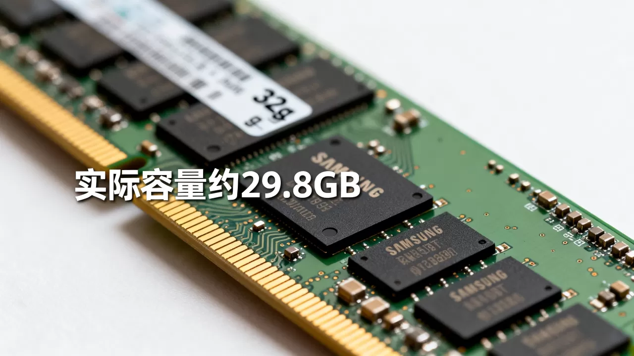 三星32g服务器内存到底有多少?,为什么实际容量不足? 三星32g服务器内存到底有多少?,为什么实际容量不足?