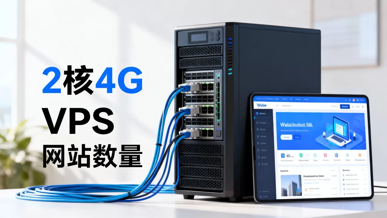 2核4G的VPS到底能放几个网站，够用吗？