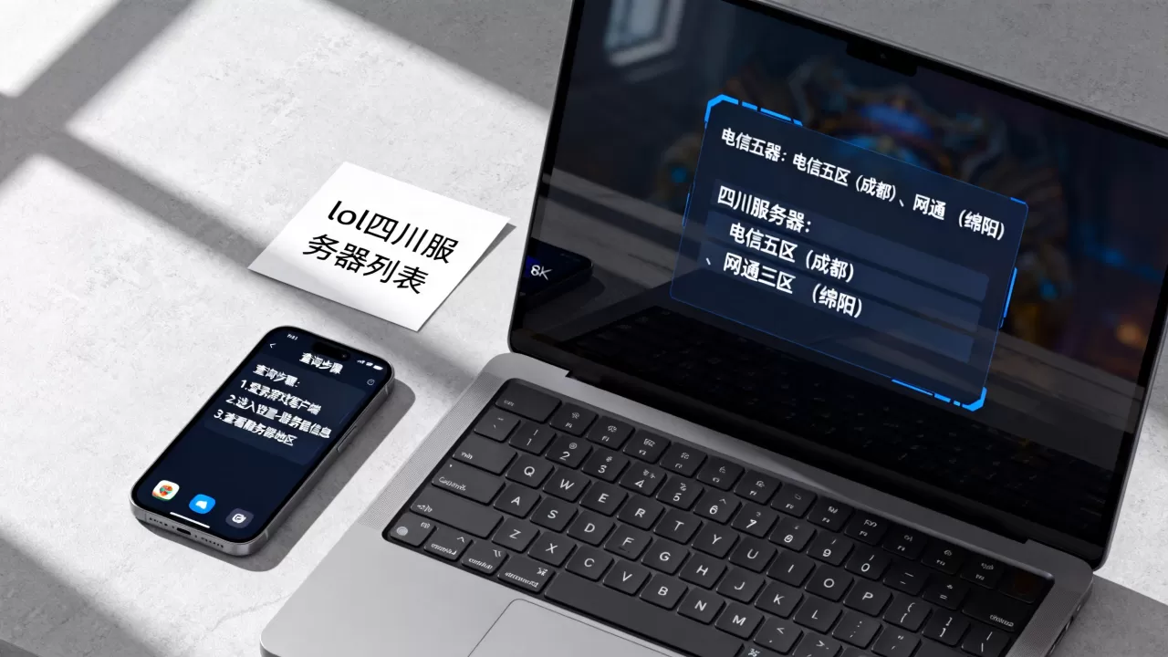 lol有哪些服务器是四川的，怎么查询服务器地址