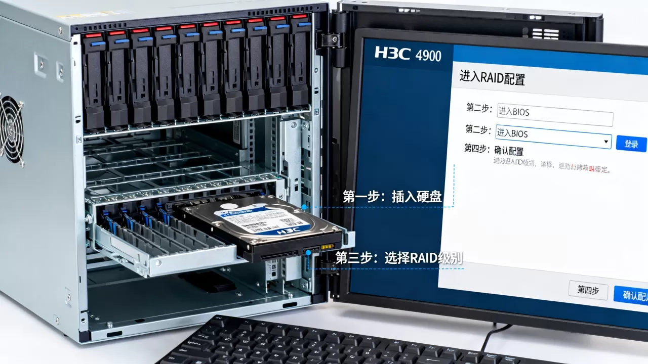 h3c服务器r4900做raid怎么做,步骤是什么? h3c服务器r4900做raid怎么做,步骤是什么?