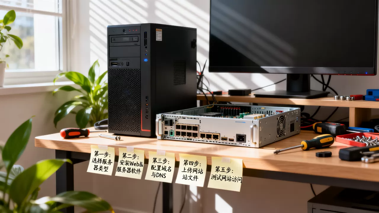 服务器怎么快速搭建一个完整的网站，步骤是什么