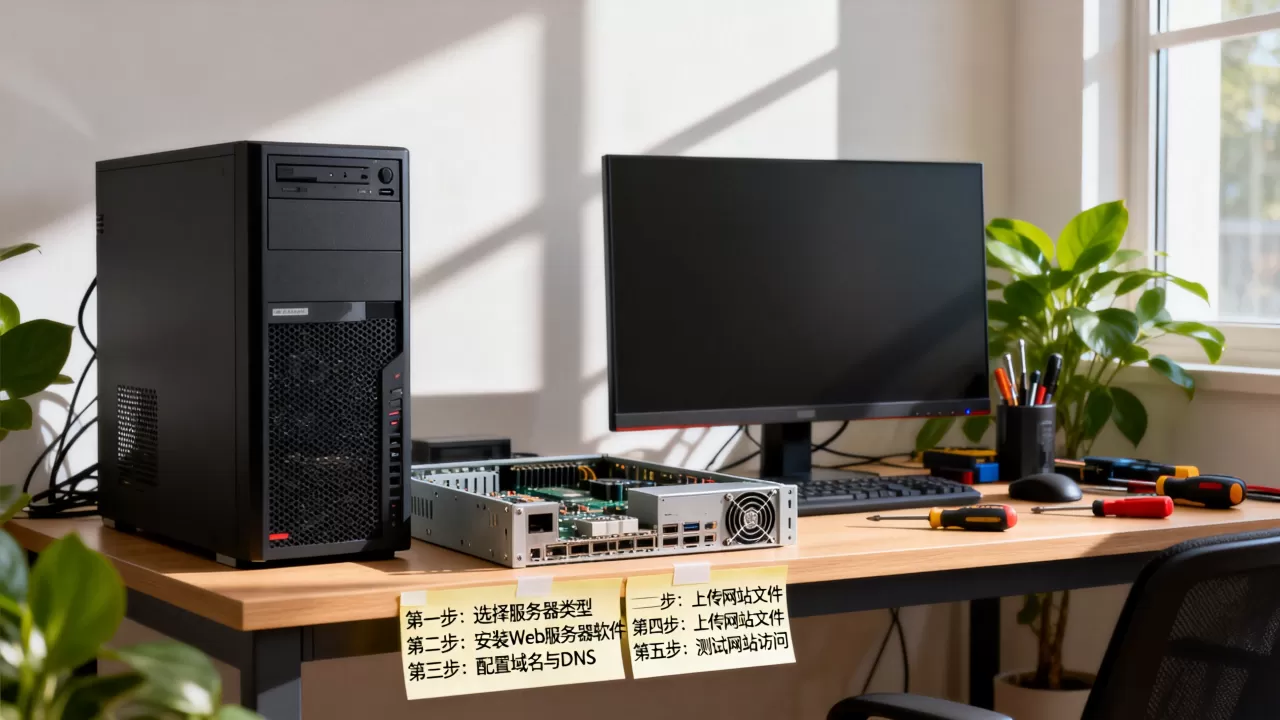 服务器怎么快速搭建一个完整的网站，步骤是什么