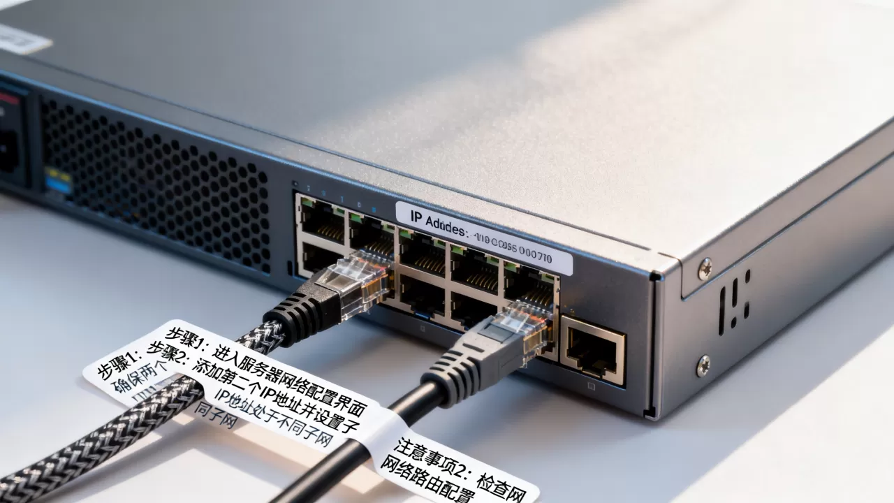 服务器上怎么配置两个IP地址？，注意事项有哪些？