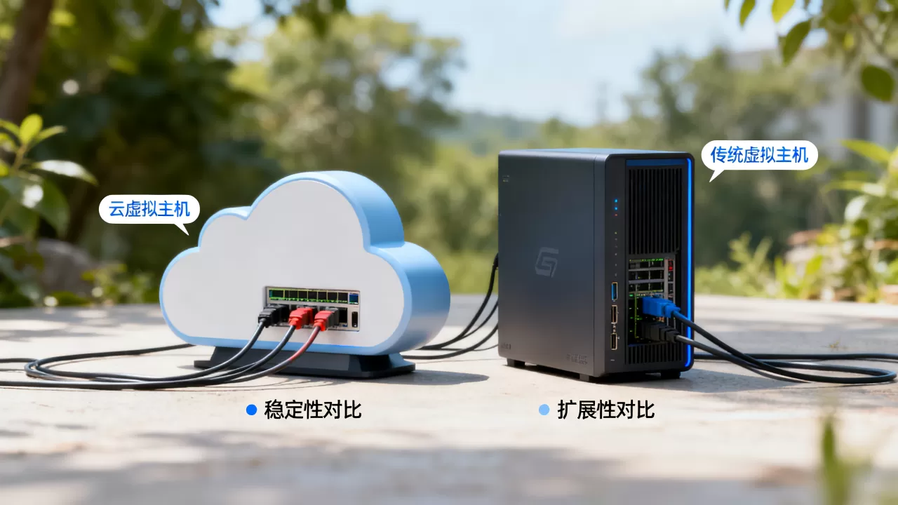 云虚拟主机和传统虚拟主机到底哪个更稳，怎么选