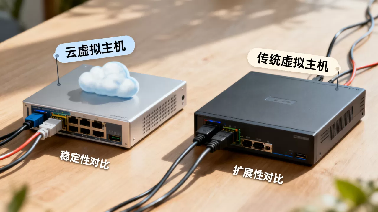 云虚拟主机和传统虚拟主机到底哪个更稳，怎么选