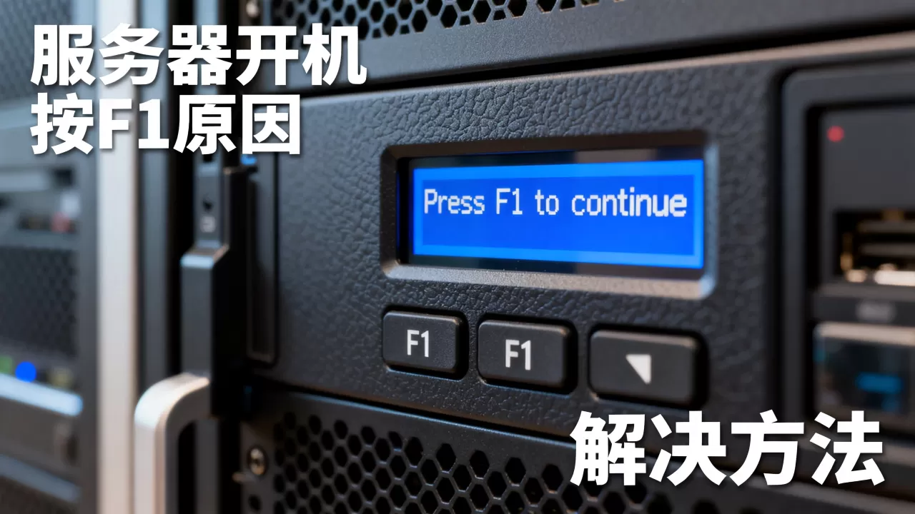 为什么服务器开机按F1才能进系统？，怎么解决？
