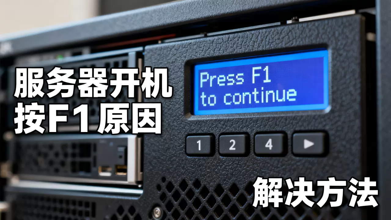 为什么服务器开机按F1才能进系统？，怎么解决？