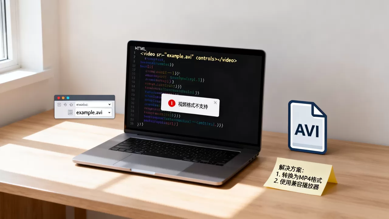如何在HTML输入中播放AVI?,视频格式不支持怎么办? 如何在HTML输入中播放AVI?,视频格式不支持怎么办?