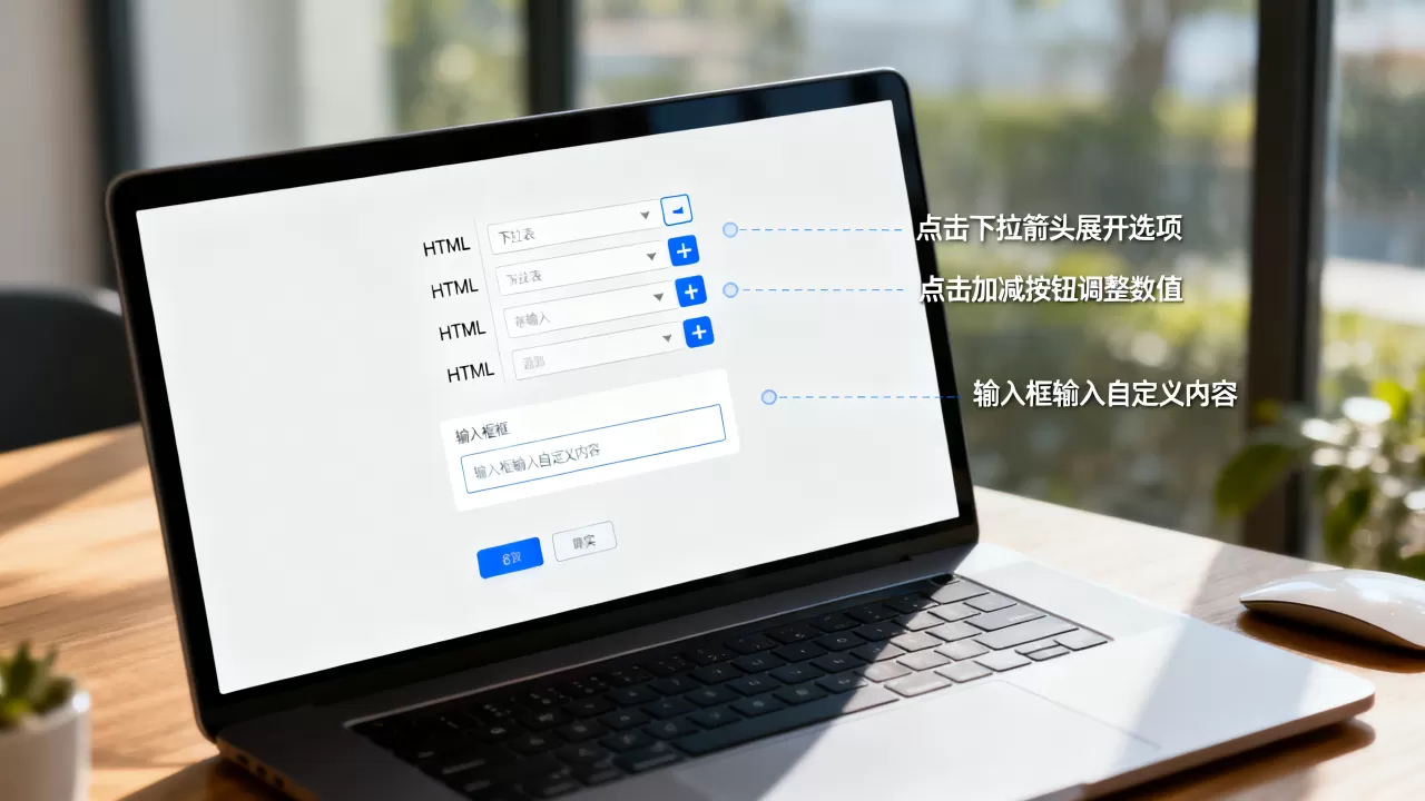 HTML下拉列表加减和输入如何实现?,怎么操作 HTML下拉列表加减和输入如何实现?,怎么操作