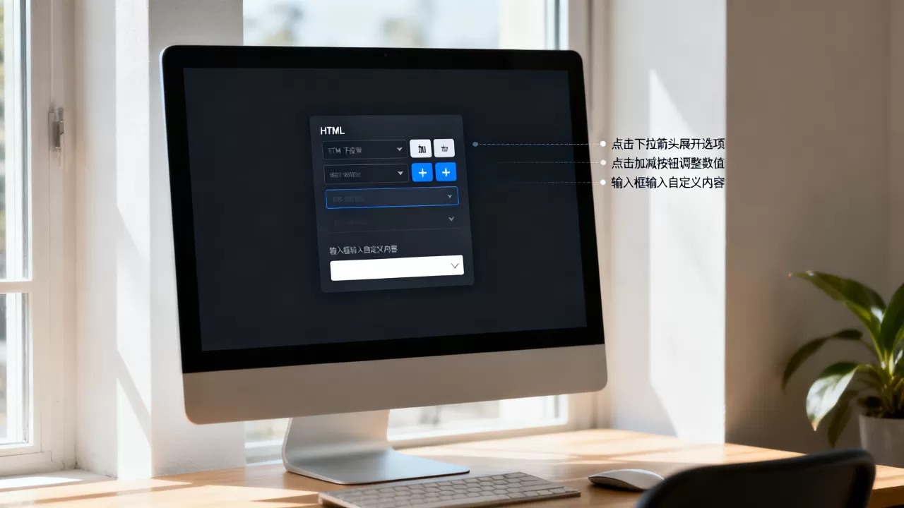 HTML下拉列表加减和输入如何实现?,怎么操作 HTML下拉列表加减和输入如何实现?,怎么操作