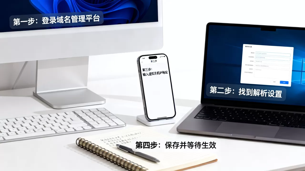 虚拟主机域名怎么解析绑定, 域名解析绑定步骤是什么？