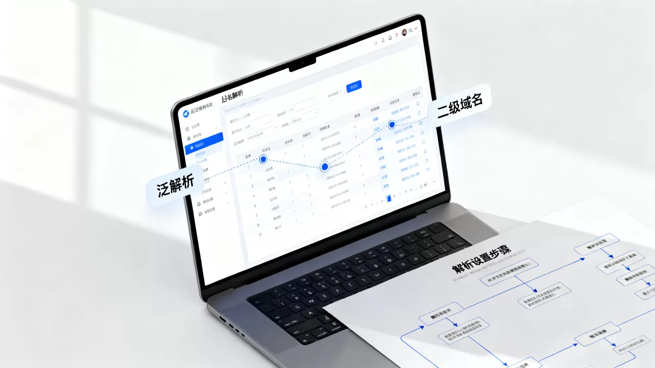 泛解析和二级域名有什么区别？，怎么设置？