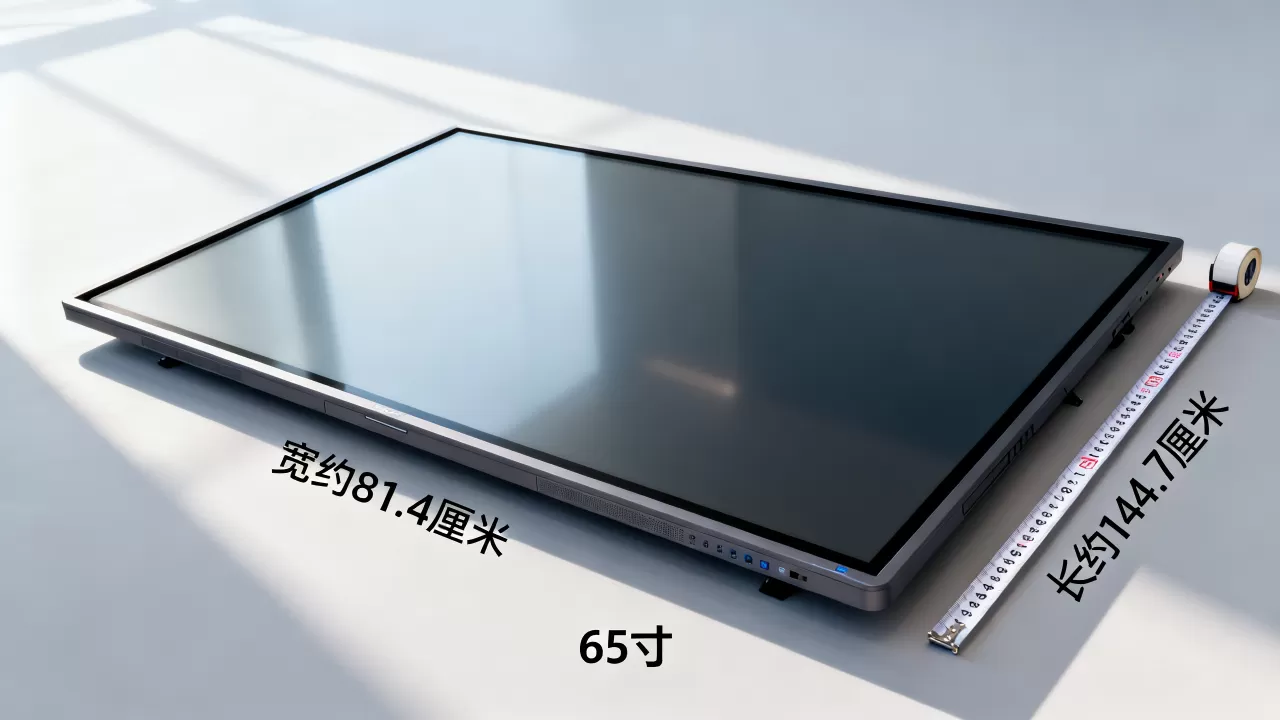 65寸会议室液晶屏实际尺寸是多少,长宽多少厘米? 65寸会议室液晶屏实际尺寸是多少,长宽多少厘米?