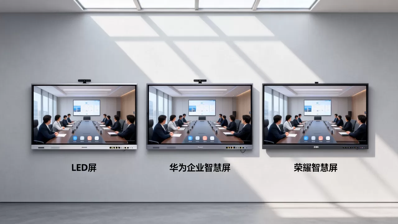 会议室LED屏与华为企业智慧屏、荣耀智慧屏有何区别，哪个好？